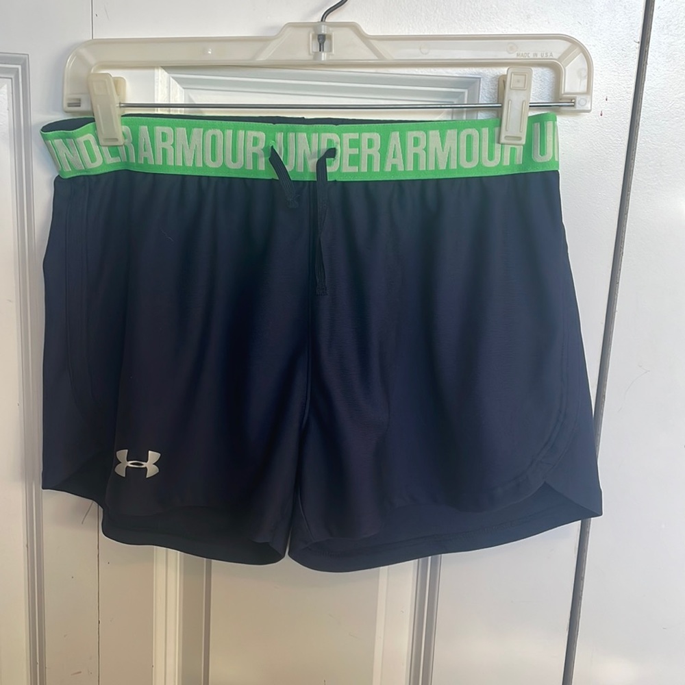 Under armor shorts | Navy and Green